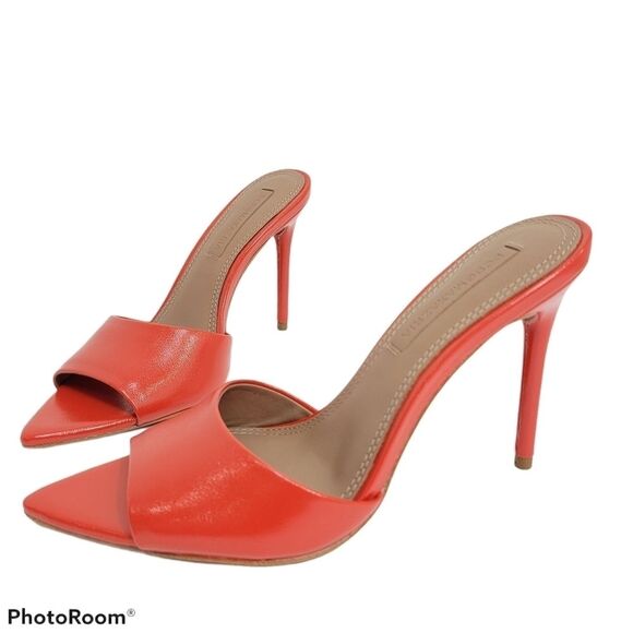 BCBGMAXAZRIA Dana Rodi Tomato Stiletto Heels, SIZE‎ 6 - Picture 4 of 12